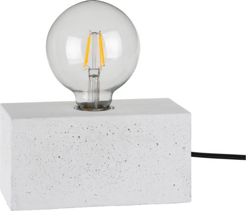 SPOT Light Tafellamp STRONG double Basis van wit beton, natuurproduct - duurzaam, uitstekend geschikt voor vintage lampen, Made in EU (1 stuk)