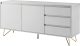 SalesFever Dressoir met hairpin poten, sidetable met matte lak, kast in moderne kleuren