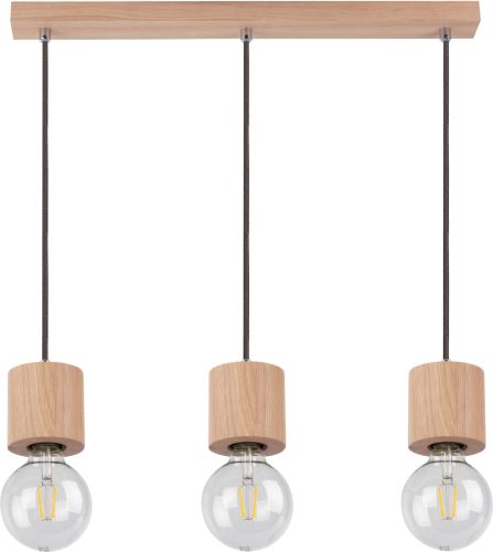 SPOT Light Hanglamp TRONGO ROUND Hanglamp, natuurproduct van eikenhout, duurzaam met FSC®-certificaat, kabel in te korten, Made in EU