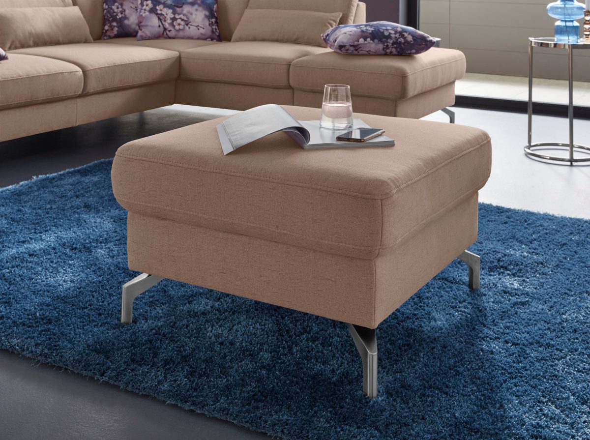 sit&more Hocker Poothoogte 15 cm, naar keuze met verschillende pootkleuren