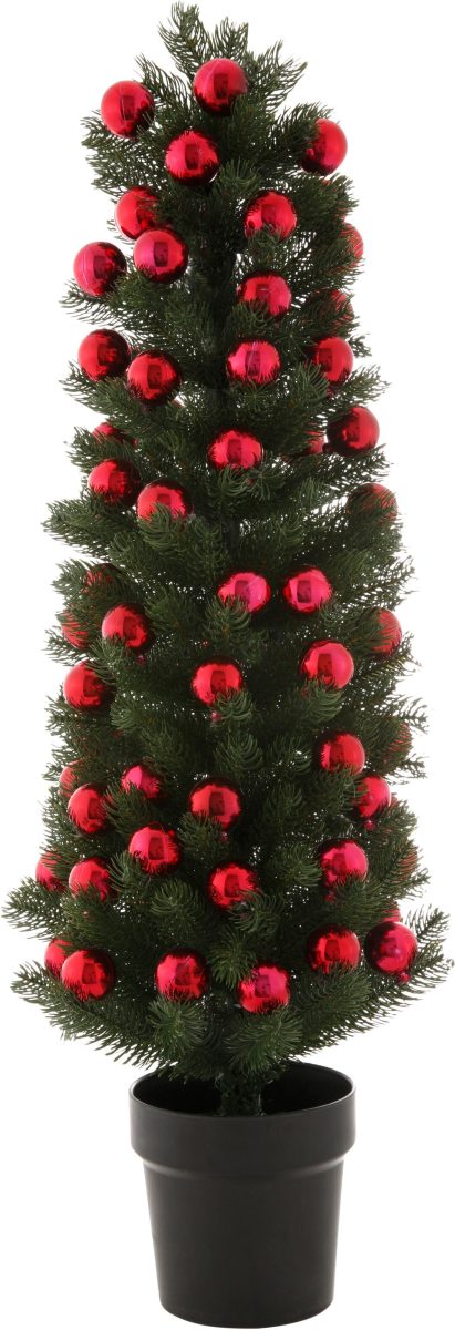 OTTO Kunstkerstboom in de pot, met rode ballen