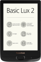 PocketBook Basic Lux 2 obsidian zwart