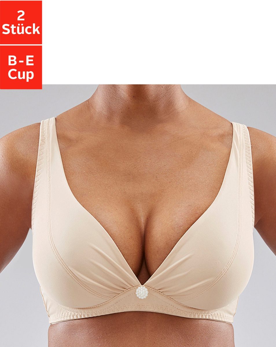 PETITE FLEUR Beugel-bh voor een diep decolleté (Set van 2)