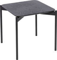 Homexperts Bijzettafeltje Ida B 45 cm, vierkant, in naturel-eiken of zwart gelakt
