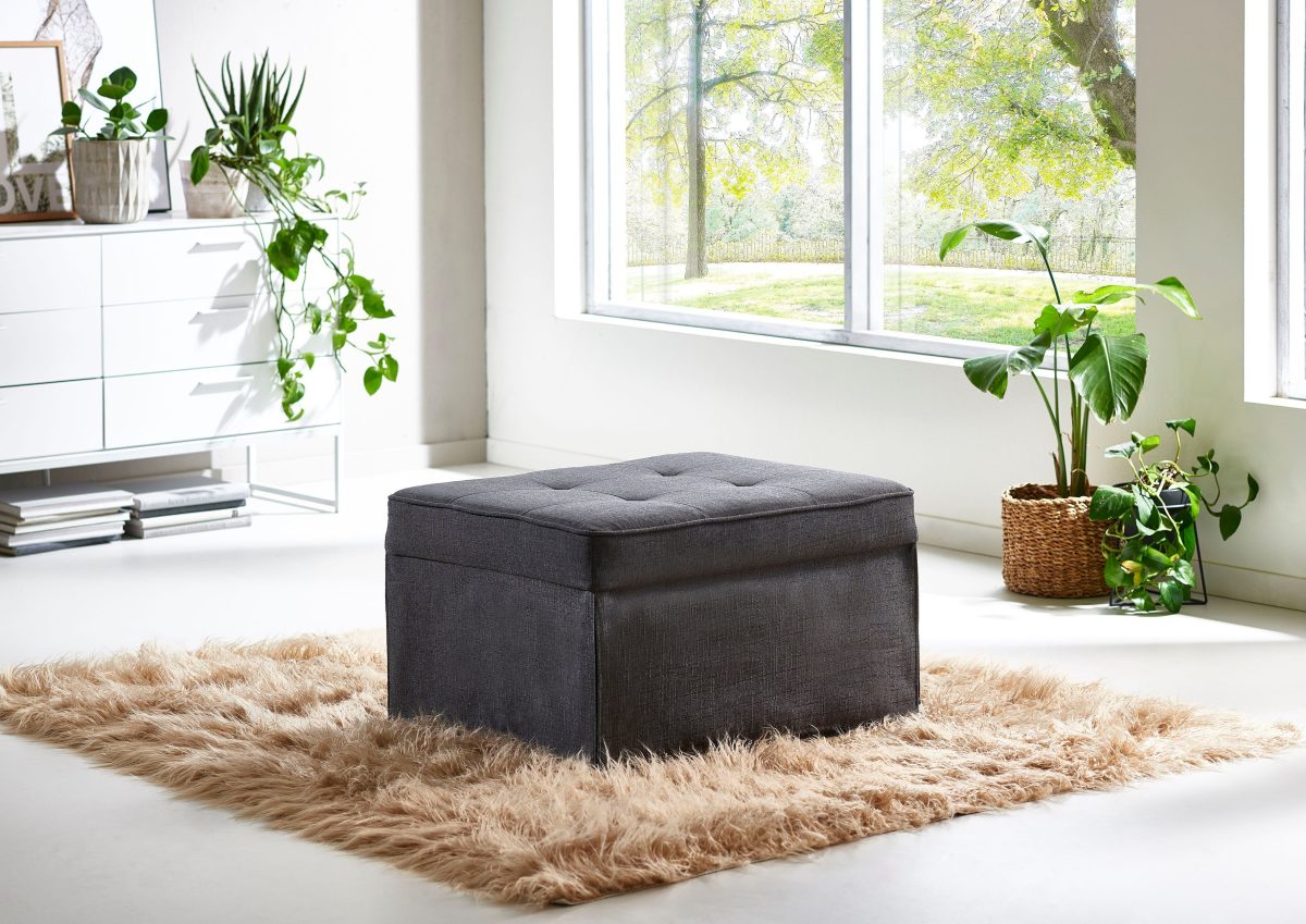 ATLANTIC home collection Slaaphocker om te bouwen tot loungestoel, stretcher of logeerbed