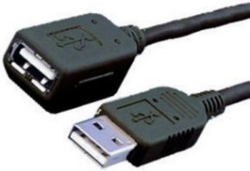 MediaRange MRCS154 USB-kabel 1,8 m USB A Mannelijk Vrouwelijk Zwart