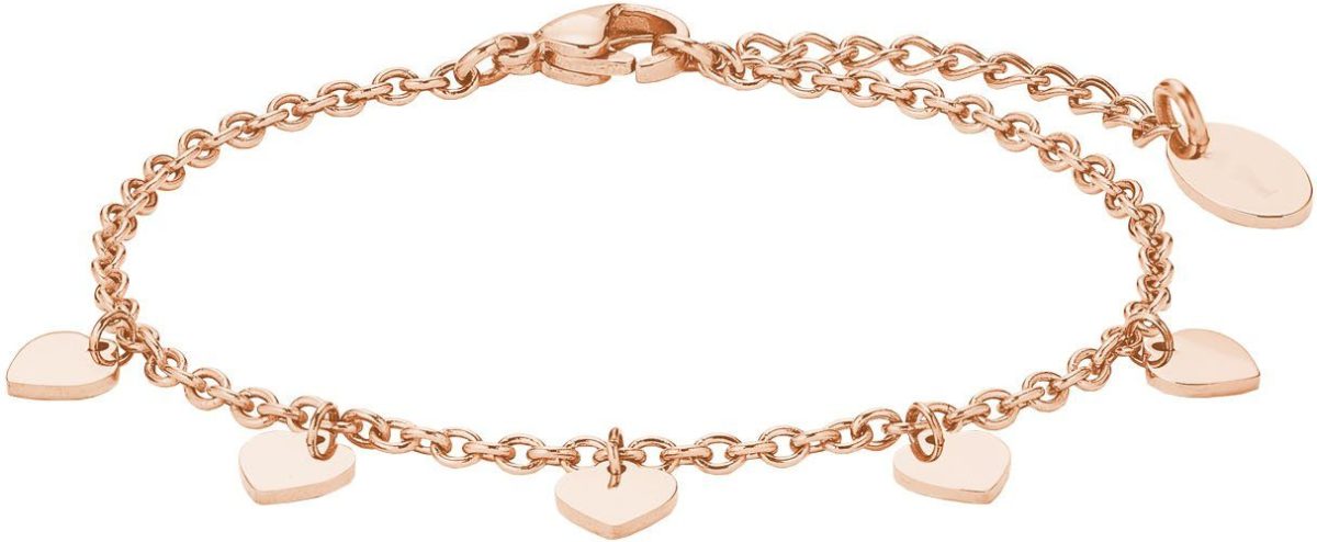 Amor Edelstalen armband Harten, 2027176