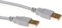 ACT Intronics USB 2.0 aansluitkabel USB A male - USB A male ivoor - [SB2502]