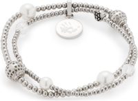 Leonardo Edelstalen armband Vaporoso, 016814 met imitatie-parels