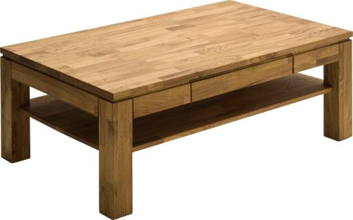 MCA furniture Salontafel Salontafel massief hout met lade