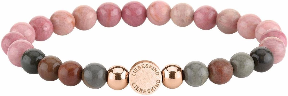 Liebeskind Berlin Armband LJ-0093-B-17 met seastone en rodoniet