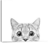 Reinders! Artprint op hout CAT is Watching (1 stuk)