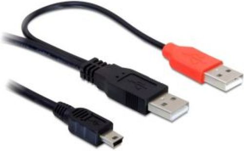 Haiqoe USB Data/Power Kabel USB Mini - 2x USB A Male