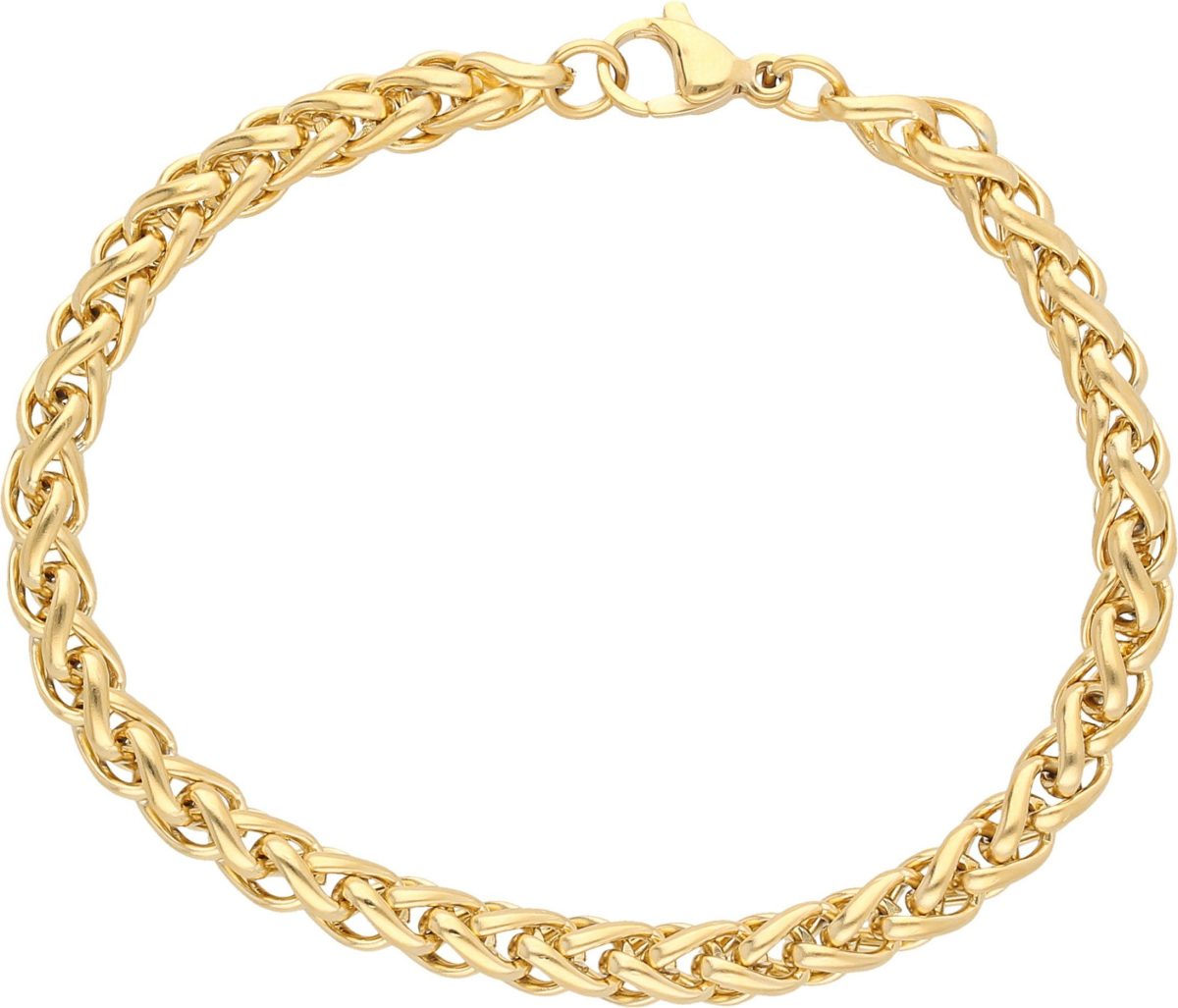 Firetti Edelstalen armband Gevlochten schakels, 6 mm breed