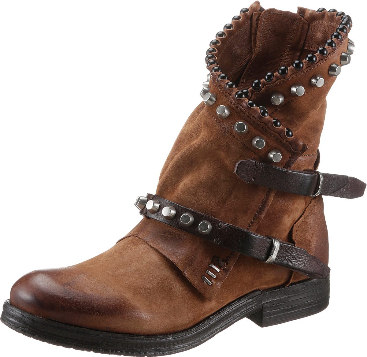 A.s.98 Bikerboots VERTI in een trendy used-look