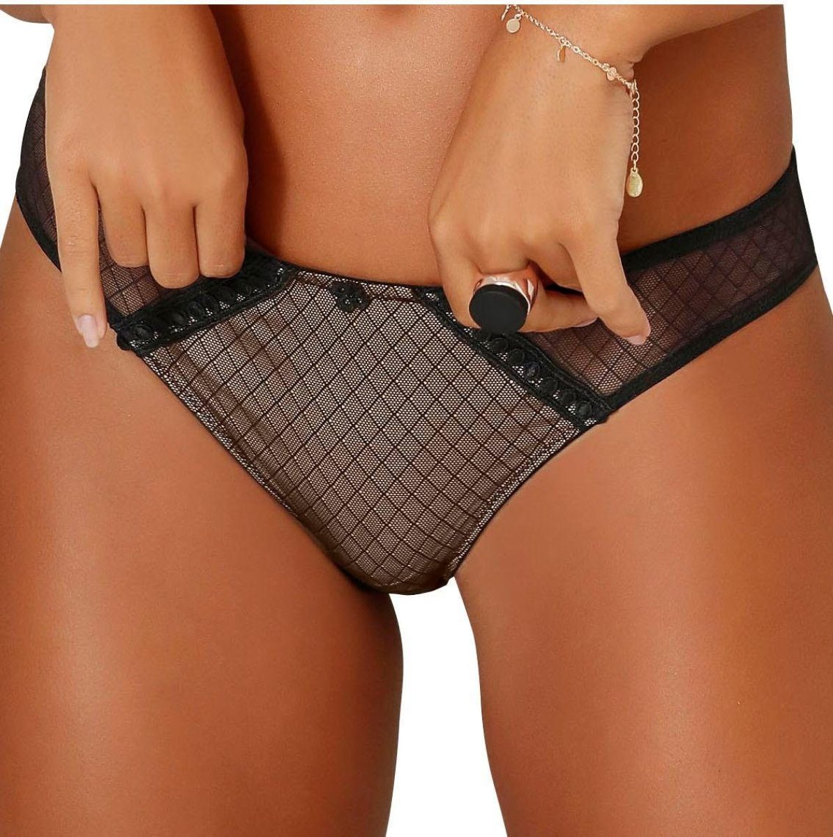 Lascana Slip met leuke grafische kant
