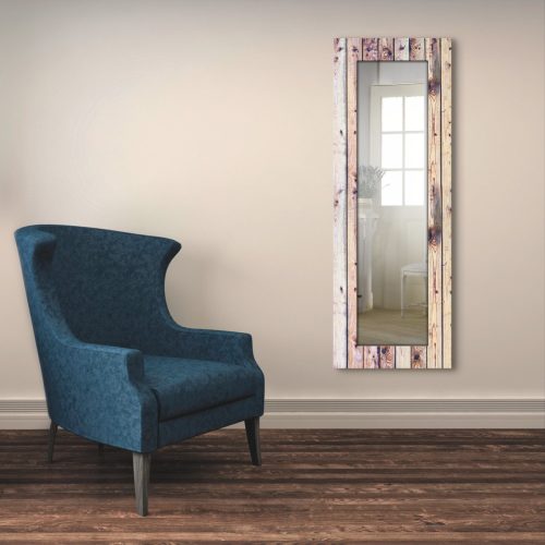 Artland Wandspiegel Witte vintage-achtergrond ingelijste spiegel voor het hele lichaam met motiefrand, geschikt voor kleine, smalle hal, halspiegel, mirror spiegel omrand om op te hangen