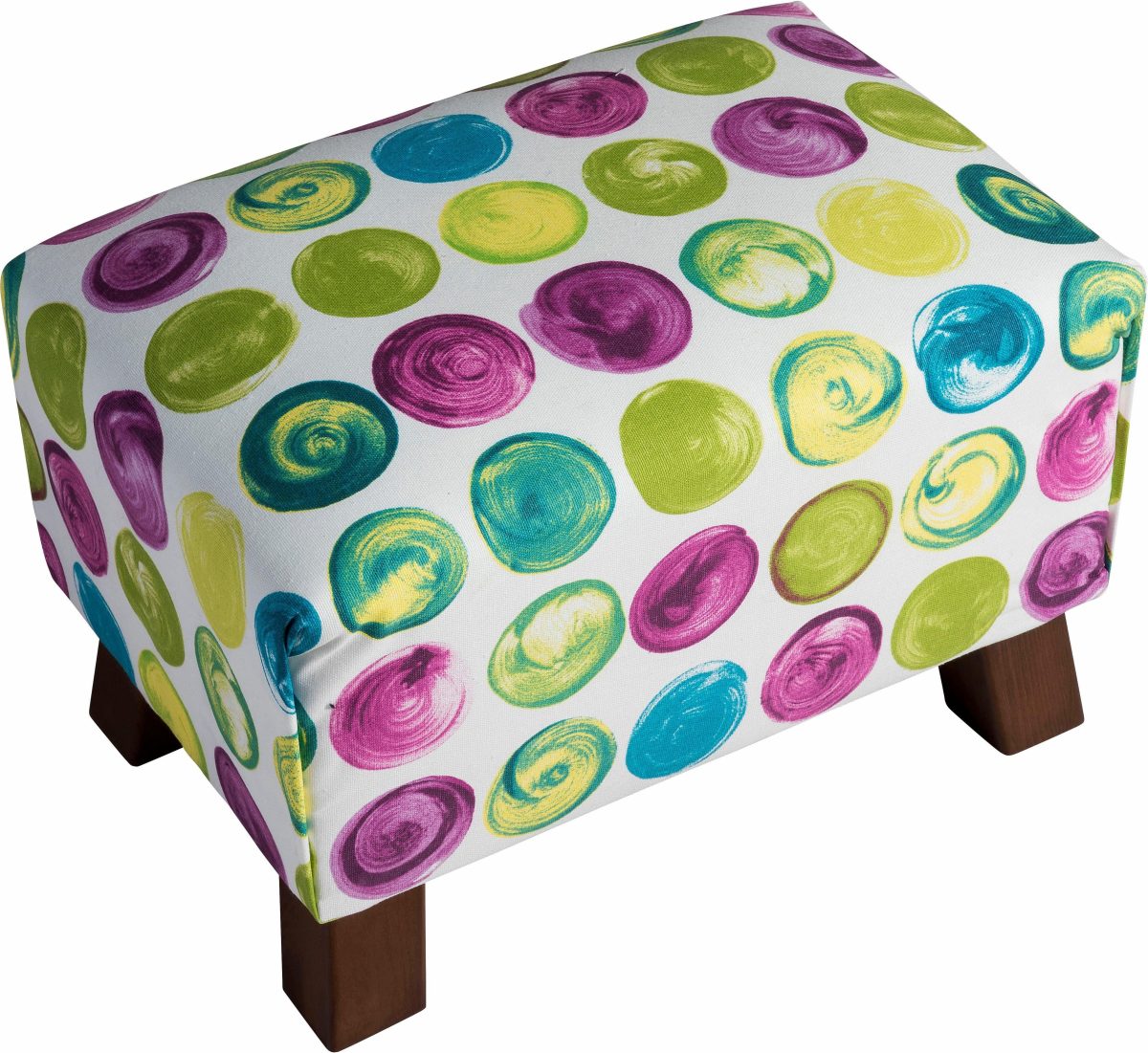 Max Winzer ® Voetenbankje Footstool Minihocker breedte 40 cm, met bonte stippen