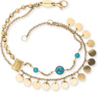 Engelsrufer Edelstalen armband BOHO levensboom, ERBS-TREE-ZI-G met synth. turkoois