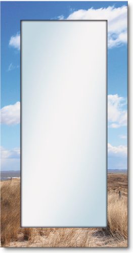 Artland Wandspiegel Vuurtoren Sylt ingelijste spiegel voor het hele lichaam met motiefrand, geschikt voor kleine, smalle hal, halspiegel, mirror spiegel omrand om op te hangen