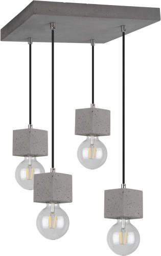 SPOT Light Hanglamp STRONG SQUARE Hanglamp, echt beton - met de hand gemaakt, natuurproduct - duurzaam, ideaal voor vintage-lampen, Made in Europe (1 stuk)