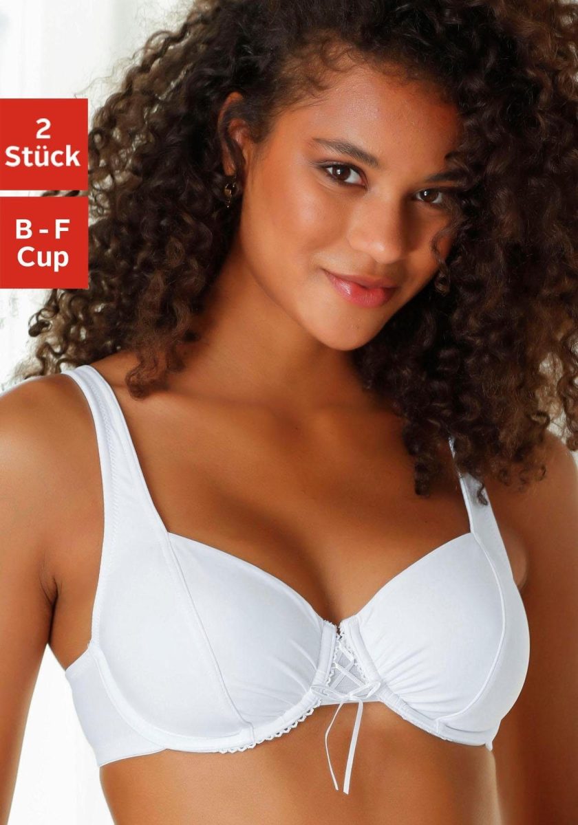PETITE FLEUR Bh met beugel en mooie plooien in cup (Set van 2)