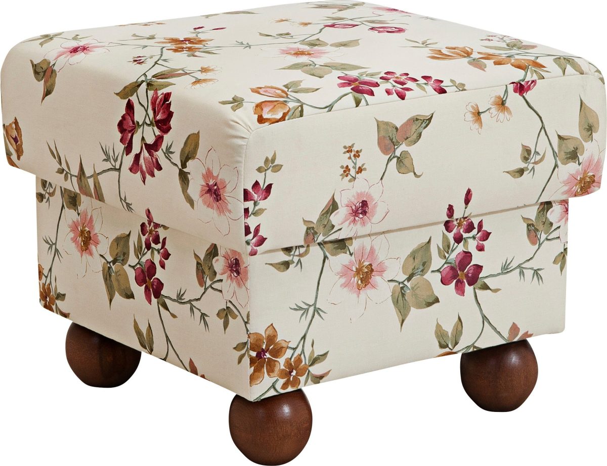 Max Winzer ® Hocker Malmö met sierlijk bloemmotief
