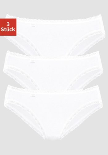 Sloggi Jazz-hipsters 24/7 Cotton Lace met een fijn kantrandje (3 stuks)