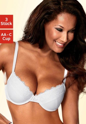 PETITE FLEUR Push-up-bh met beugel (Set van 3)