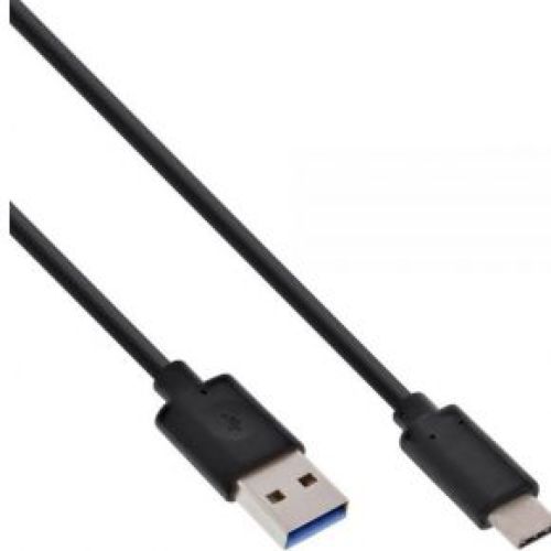 inLine 1m, USB3.1-C/USB3.1-A 1m USB C USB A Zwart