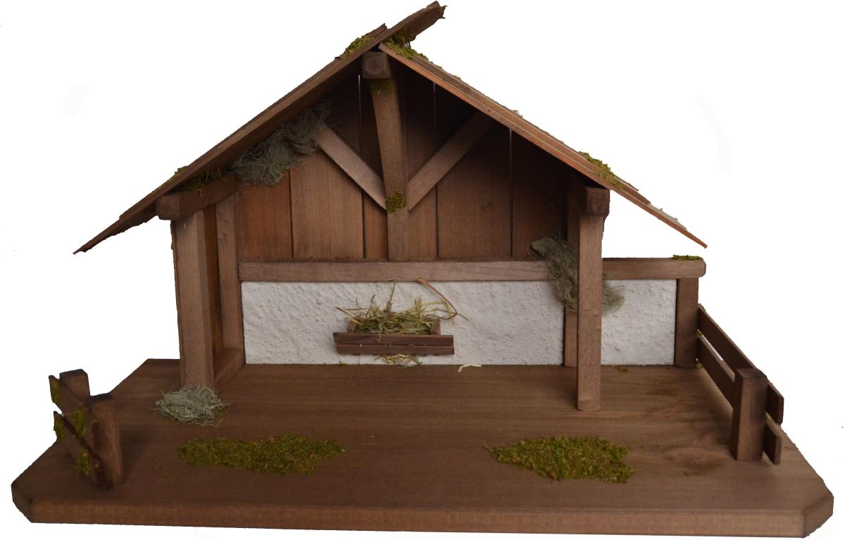 Alfred Kolbe Kribbe Kerststal voor 15 cm figuren Echt hout (1-delig)