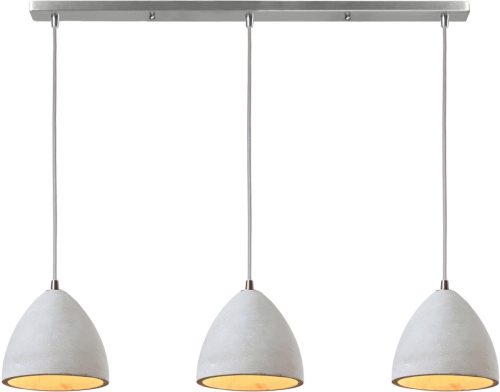 SalesFever Hanglamp Nora 3x lampenkappen van beton