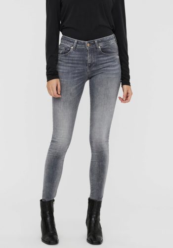 VERO MODA slim fit jeans VMLUX met biologisch katoen medium grey denim