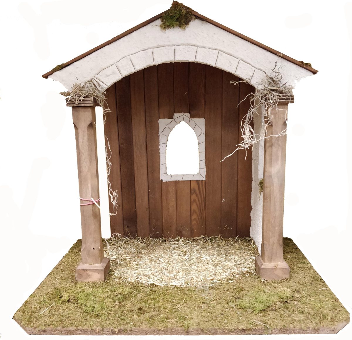 Alfred Kolbe Kribbe Kerststal voor 25 cm figuren Echt hout (1-delig)