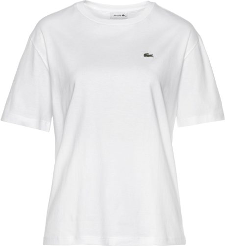 Lacoste T-shirt met groen Lacoste-logo op borsthoogte