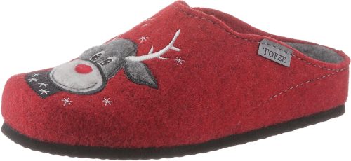 Tofee Pantoffels met winters elandmotief