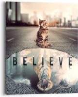Reinders! Artprint op hout Set Your Mind (1 stuk)