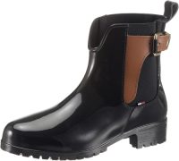 Tommy hilfiger Rubberlaarzen met modieuze siergesp