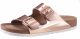 Birkenstock Slippers ARIZONA SFB in smalle schoenwijdte, metallic-look, met soft-voetbed