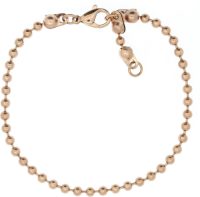 Firetti Edelstalen armband Bolletjesschakels, 3,0 mm breed, rozegoudkleur Made in Germany