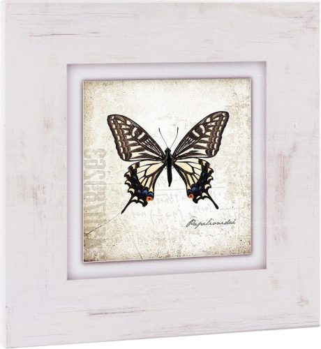 Home affaire Artprint op hout Bruine vlinder 40/40 cm