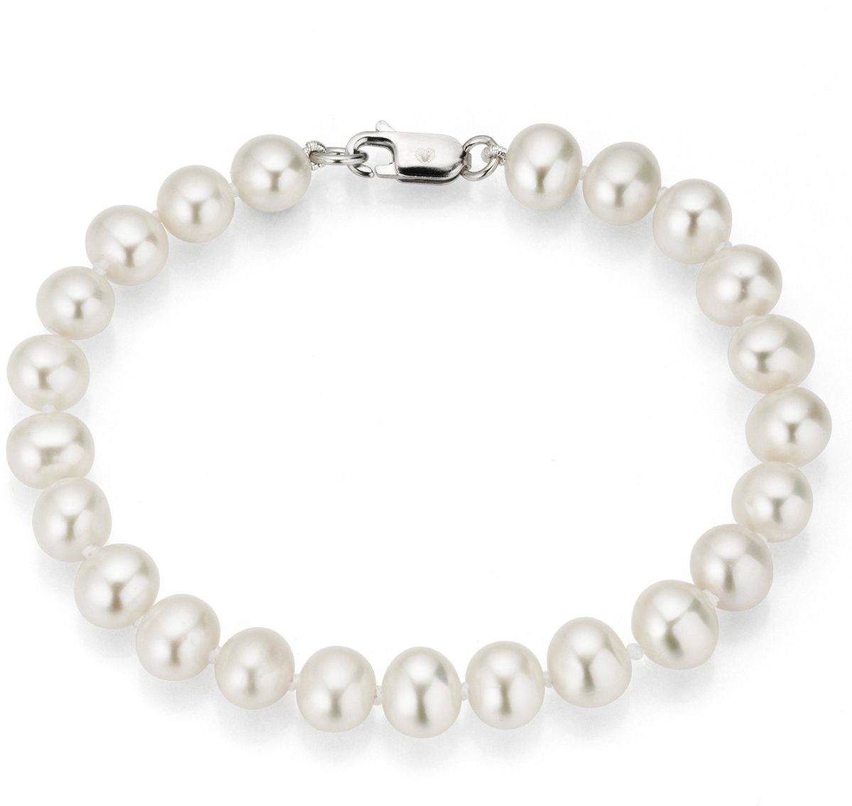 Firetti Kralenarmband Rond, gerodineerd, massieve verwerking met zoetwater-cultivéparels, made in germany