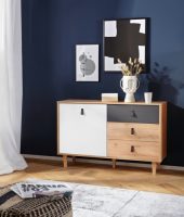 Homexperts Dressoir BRISTOL , breedte 120 cm of 180 cm, met massieve eiken poten