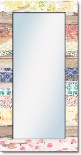 Artland Wandspiegel Verschillende motieven op hout ingelijste spiegel voor het hele lichaam met motiefrand, geschikt voor kleine, smalle hal, halspiegel, mirror spiegel omrand om op te hange