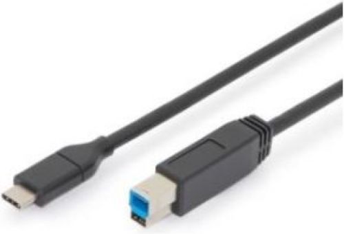 Assmann Electronic AK-300149-018-S 1.8m USB C USB B Mannelijk Mannelijk Zwart USB-kabel