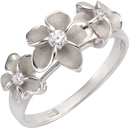 Firetti Zilveren ring Bloem/bloem met zirkoon