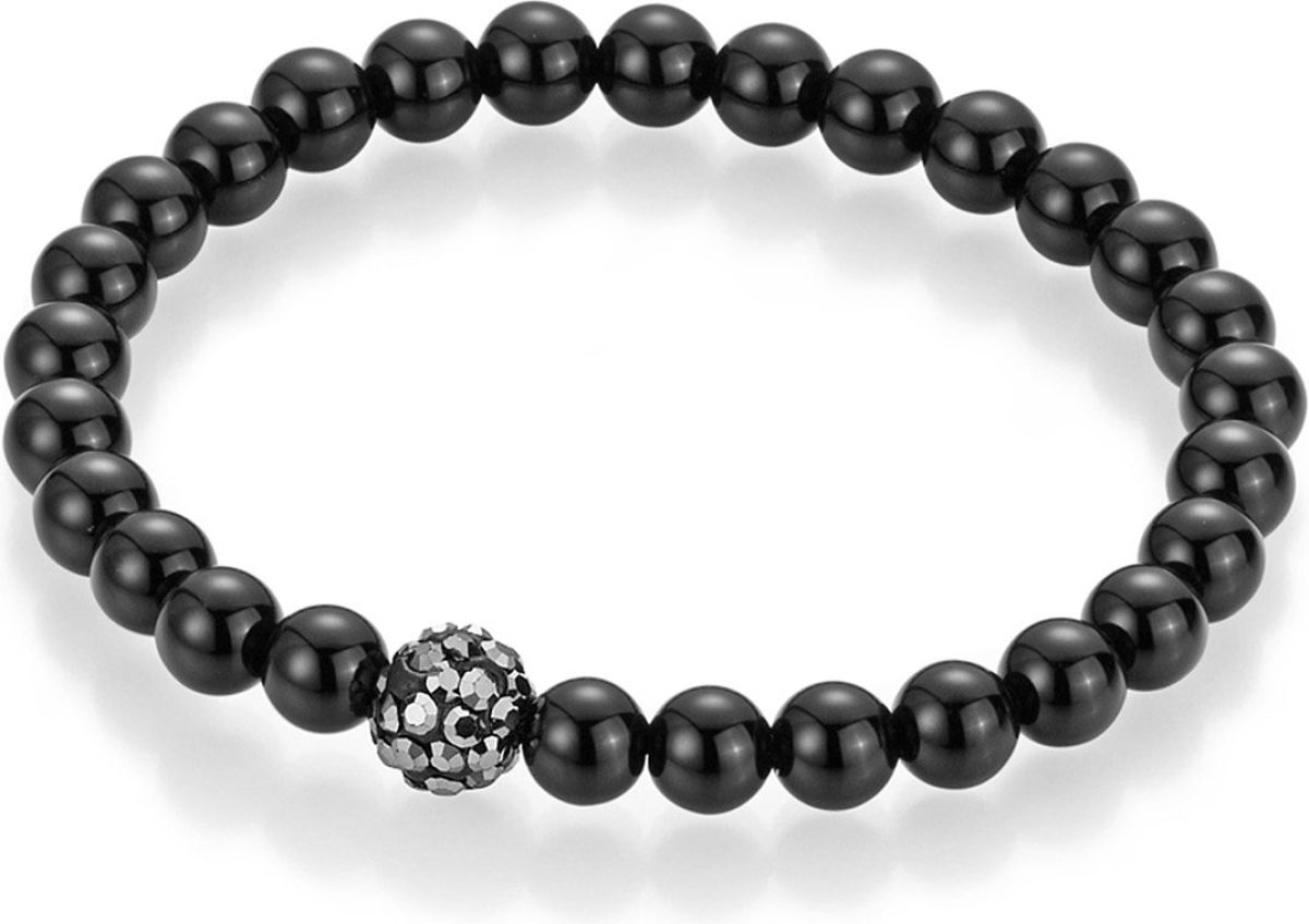 Firetti Armband Kralen van agaat met agaat en kristallen