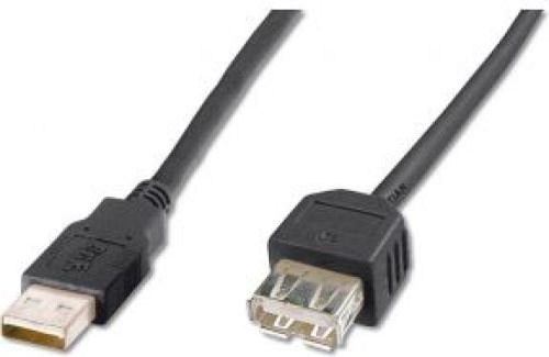 Assmann Digitus AK-300200-018-S 1.8m USB A USB A Zwart USB-kabel