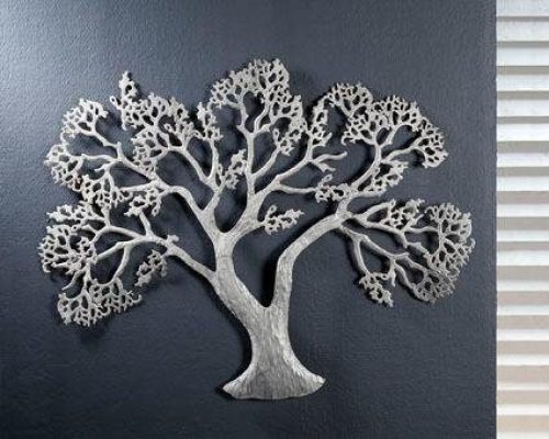 GILDE Sierobject voor aan de wand Wandreliëf boom Wanddecoratie, van metaal, woonkamer (1 stuk)