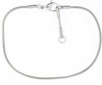 Firetti Edelstalen armband Slangenkettingschakels, 1,5 mm breed, glanzend Made in Germany